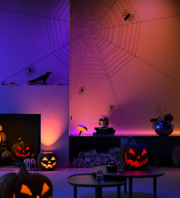 ¡Vive una noche de Halloween espeluznante con la iluminación de Philips Hue!