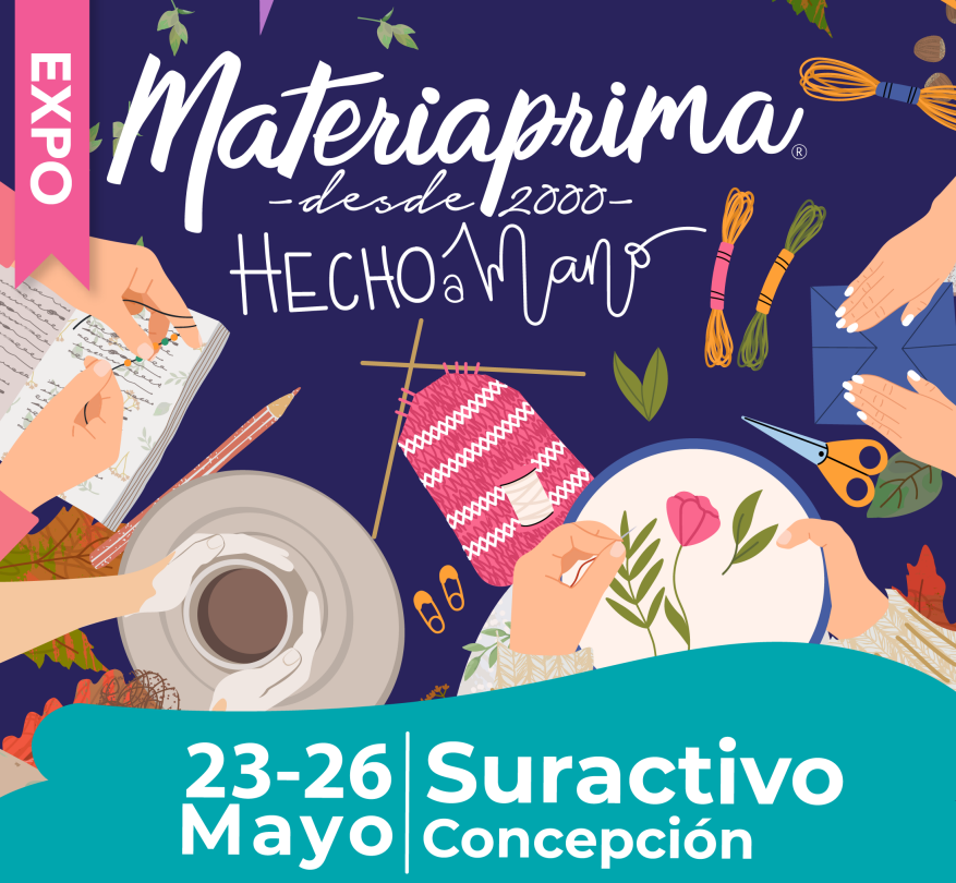 Vuelve Expo Materiaprima en Concepción: el evento más importante para los amantes de las manualidades