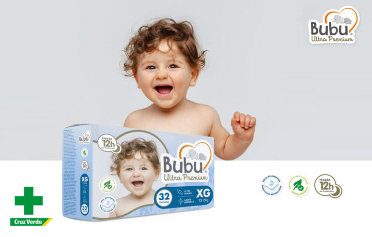 Bubu, la marca para el cuidado de bebes, lanza su línea ultra premium de pañales. 