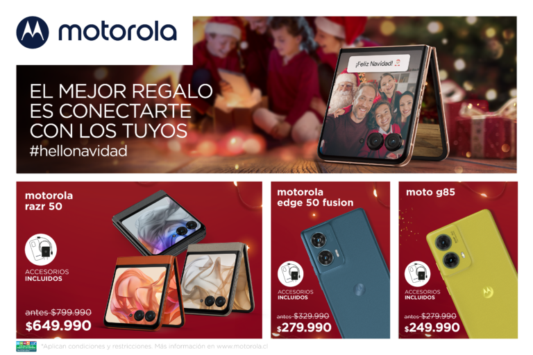 Para Motorola todo el año es navidad: conoce los precios de la marca en esta temporada