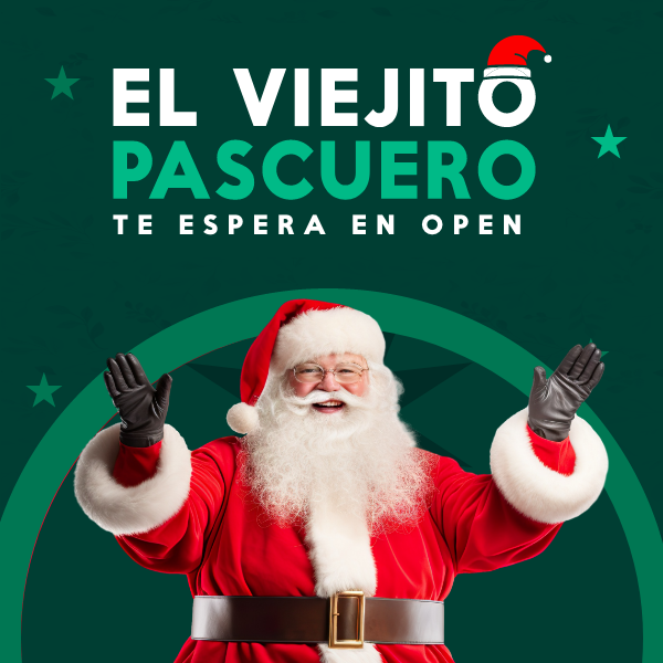 El Viejito Pascuero llegó a Open Plaza