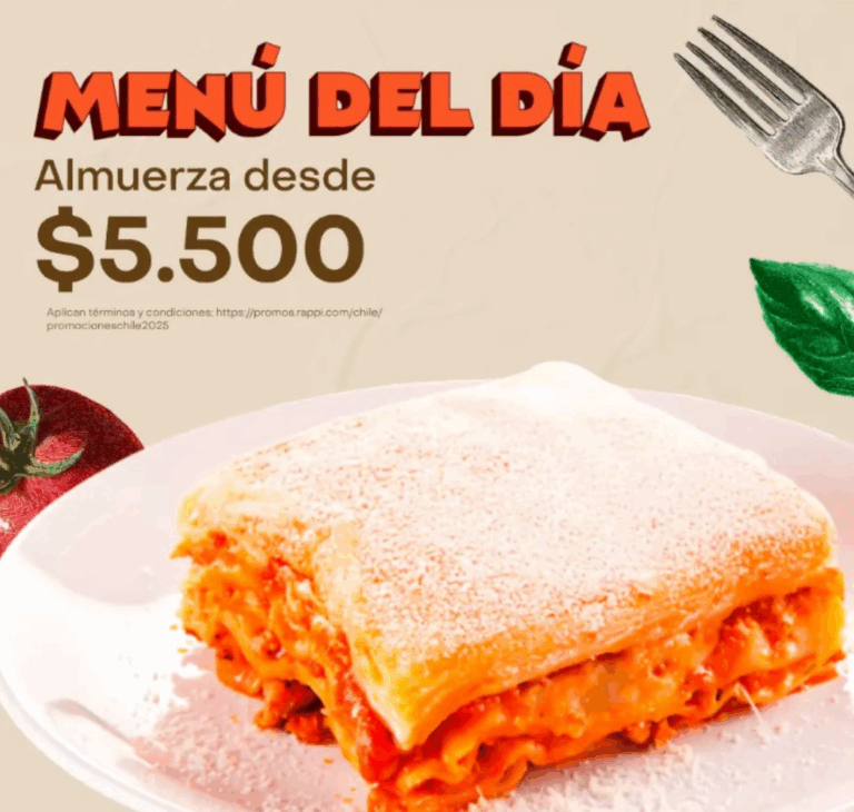 Rápido, rico y conveniente: así es el Menú del Día en Rappi que consumen miles de oficinistas en Chile