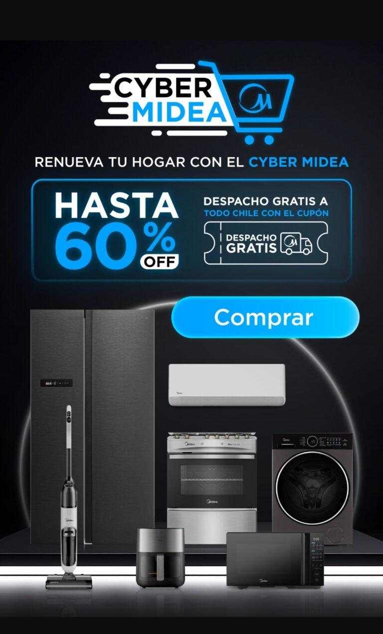Midea Cyber 2025: hasta 60% de descuento en línea blanca, climatización y electrodomésticos