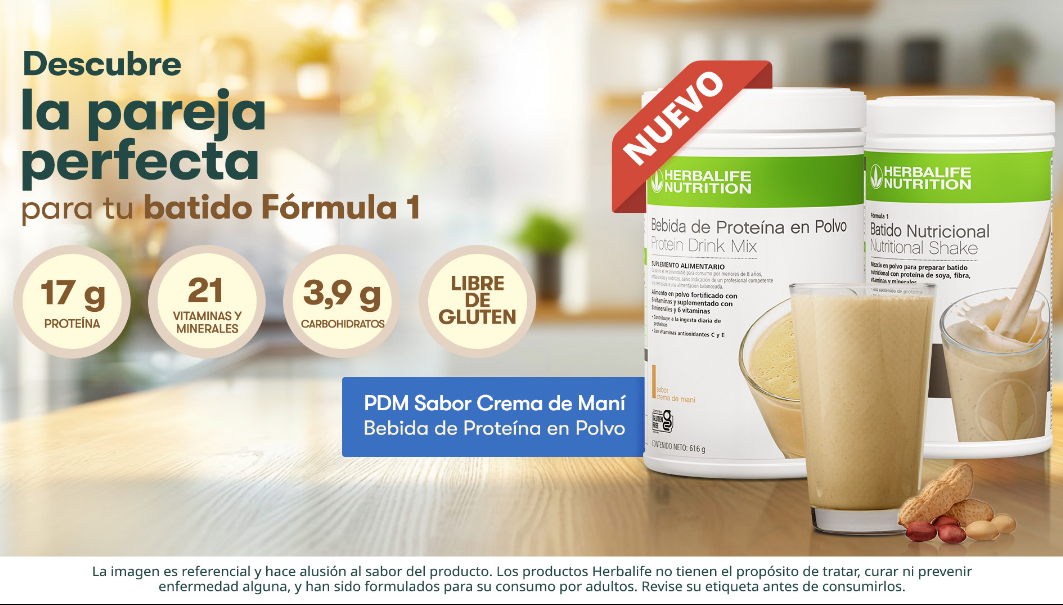 <br>Herbalife lanza novedosa proteína sabor crema de maní