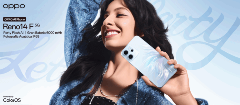Brilla sin filtros: el nuevo OPPO Reno14F 5G llega a Chile para ti con la función Party Flash 