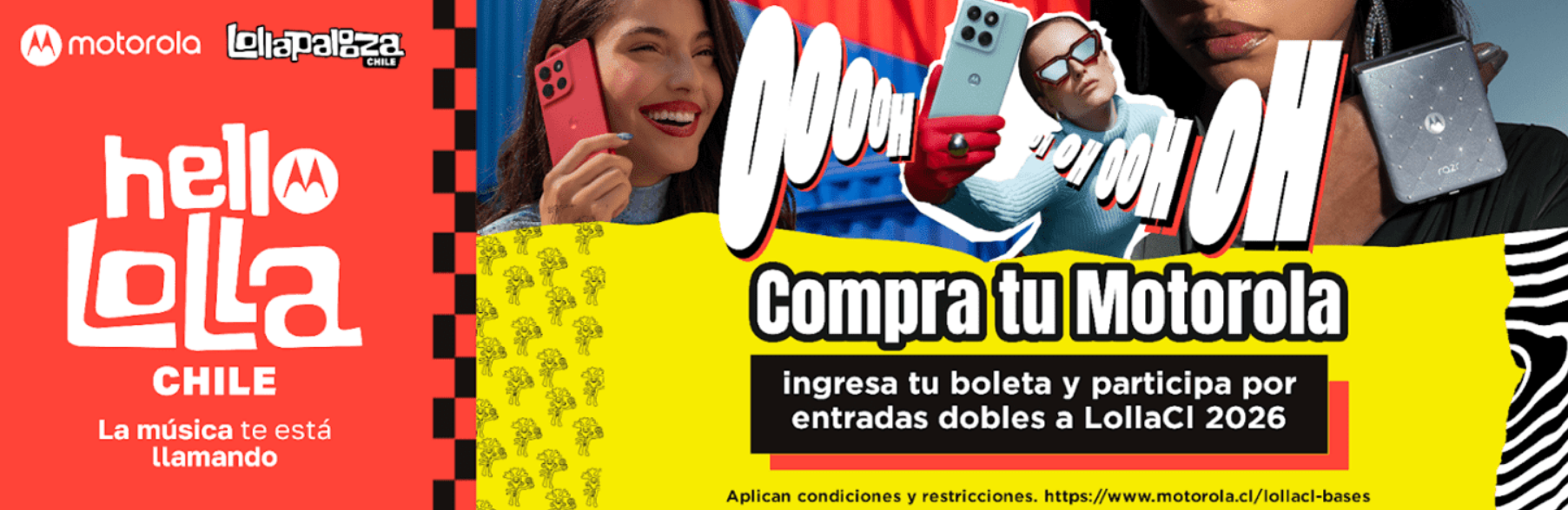 #helloLolla: Motorola te lleva al festival de música más importante en Santiago