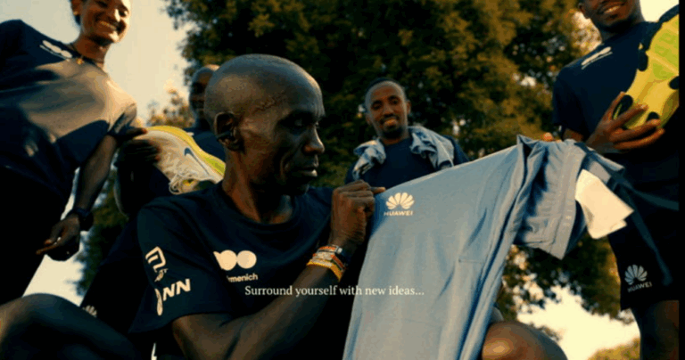 Huawei firma alianza con el equipo de running de Eliud Kipchoge, uno de los mejores maratonistas del mundo