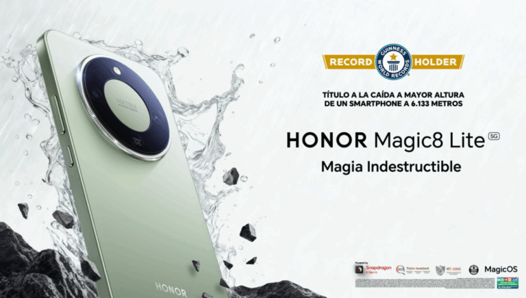 HONOR Magic8 Lite “rompe” un Récord Guiness por la caída más alta de un smartphone