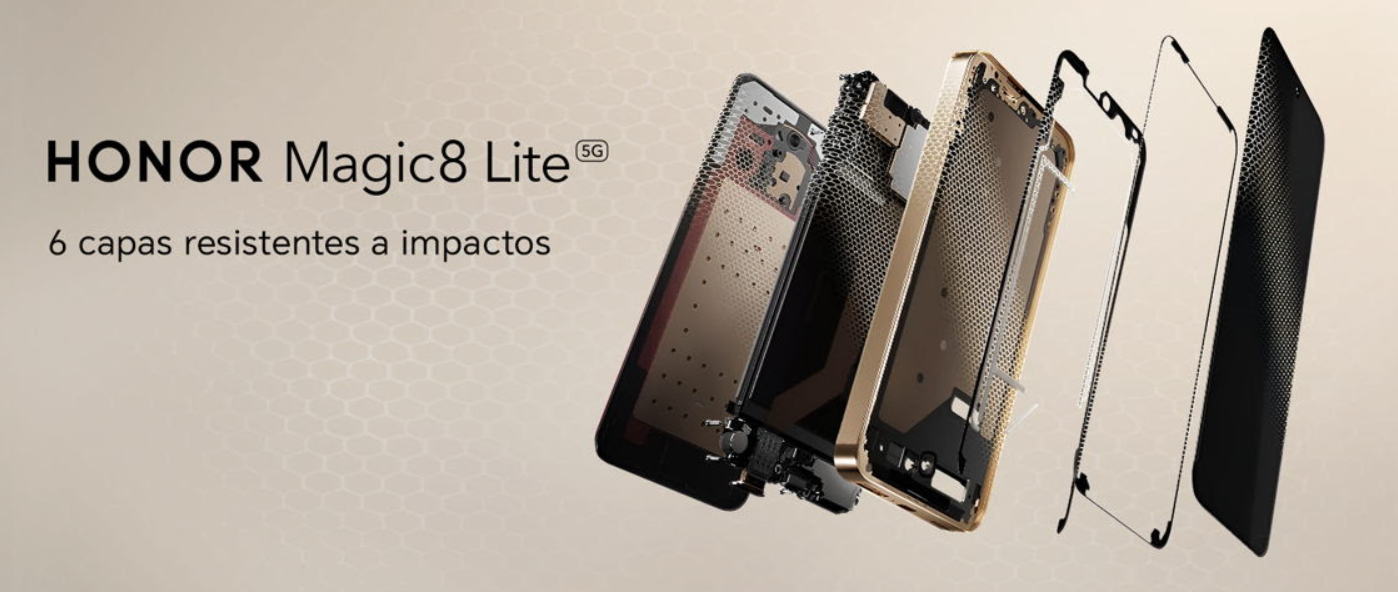 HONOR Magic8 Lite: resistencia real con blindaje de 6 capas
