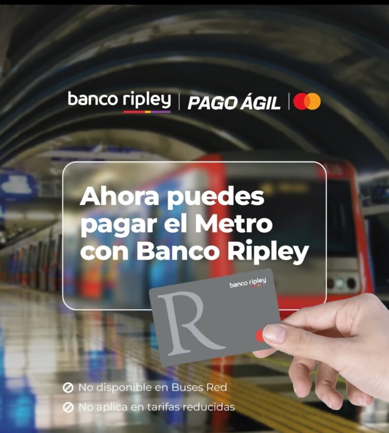 Ahora puedes pagar tu viaje en Metro con Banco Ripley