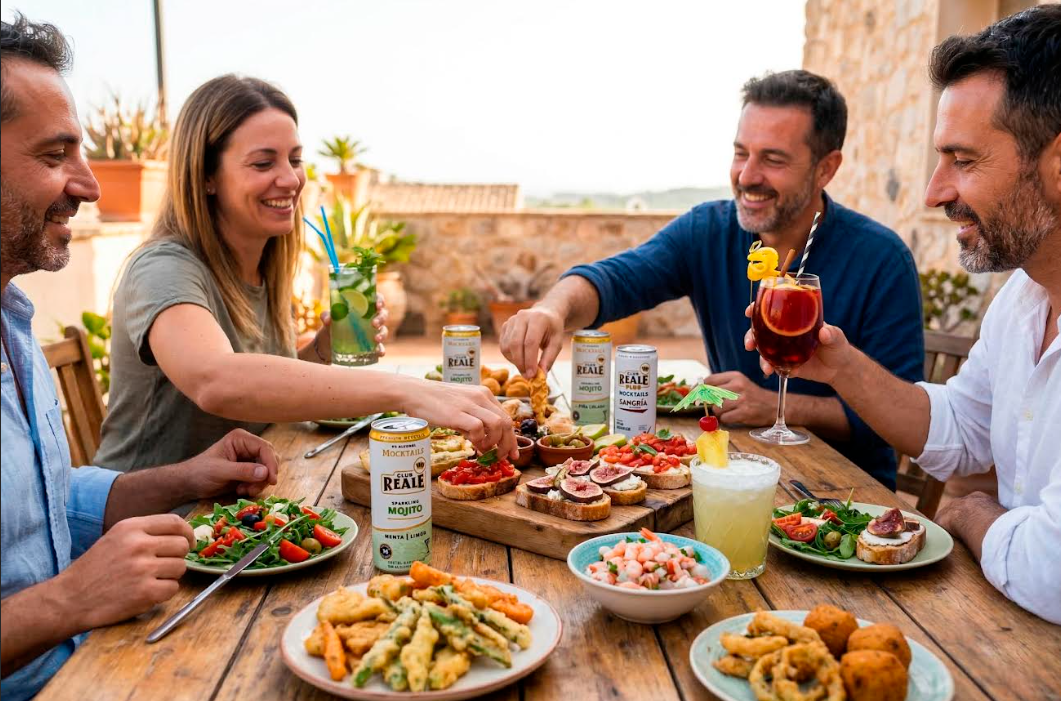 CLUB REALE INVITA A REDEFINIR EL PICOTEO CON PERFECTOS MARIDAJES JUNTO A SUS 6 MOCKTAILS ELABORADOS EN CHILE VEGANOS Y SIN ALCOHOL