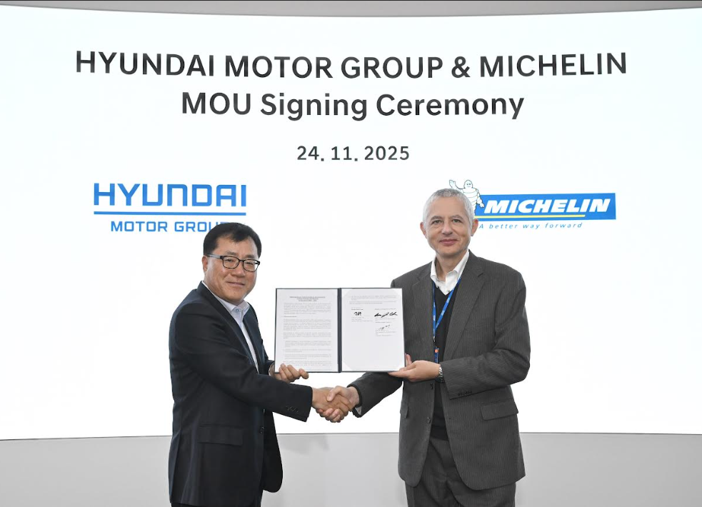 Michelin y Hyundai Motor Group se asocian para acelerar las tecnologías de neumáticos de próxima generación para la movilidad del futuro