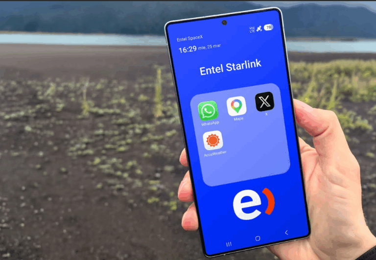 Entel amplía su servicio con Starlink D2C y ahora incluye aplicaciones como WhatsApp y Google Maps