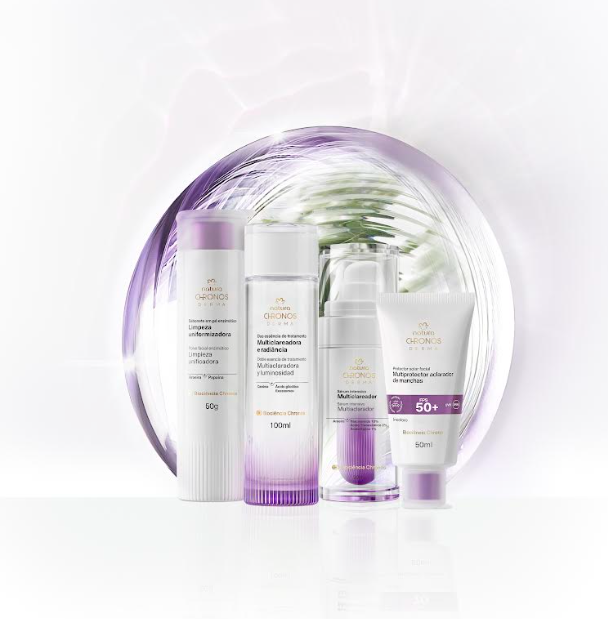 Natura presenta su nueva rutina Chronos Derma anti manchas con eficacia desde la primera aplicación
