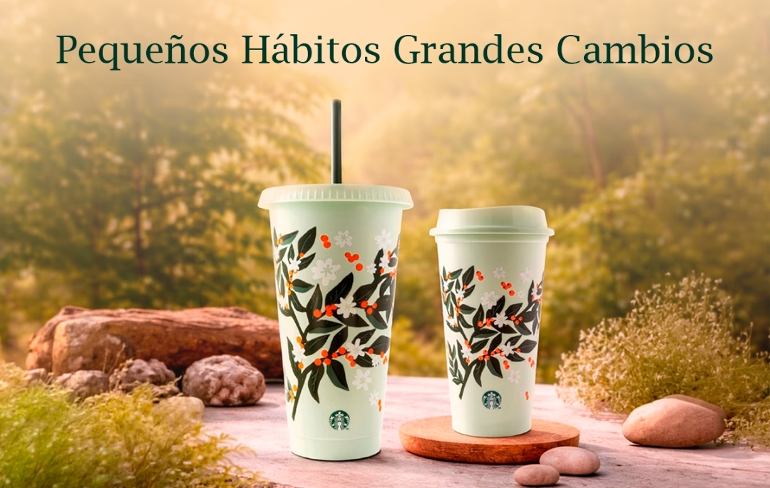 Starbucks invita a elegir lo reutilizable en el Día de la Tierra