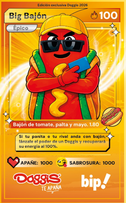 Doggis se lanza con todo en el Mes del Completo: tarjeta Bip! coleccionable, promos 2×1 y concursos 