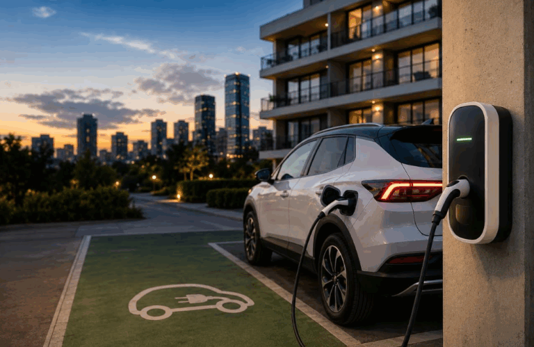 Autos eléctricos en edificios: el desafío que pone a prueba a los condominios en Chile