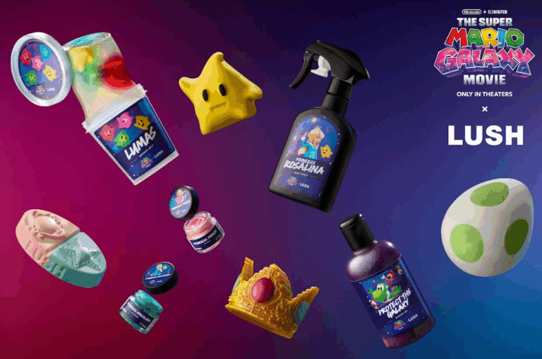 LUSH SE LANZA AL ESPACIO CON COLECCIÓN INSPIRADA EN LA PELÍCULA SUPER MARIO GALAXY 
