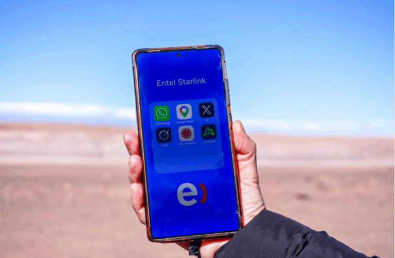 Llegan a 1 millón los chilenos que pueden usar la conexión directa al celular de Entel Starlink en zonas sin señal
