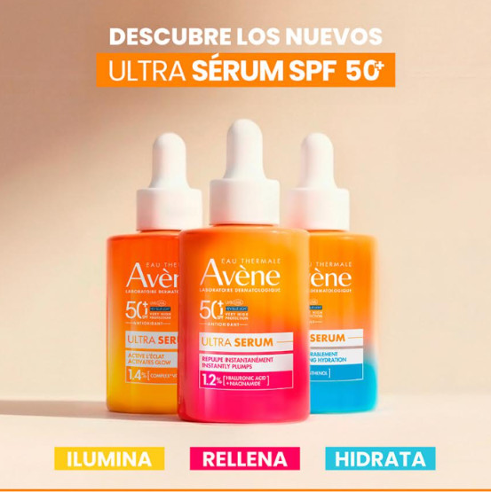 Avène revoluciona el cuidado de la piel: Ultra Serum SPF50+ el primer sérum de tratamiento con protección solar de muy alta eficacia en un solo paso