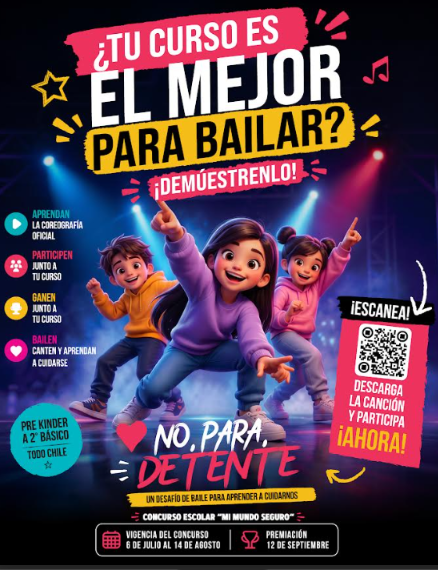 Con baile y música, Fundación Viento Sur invita a colegios de todo Chile a enseñar autocuidado a los más pequeños