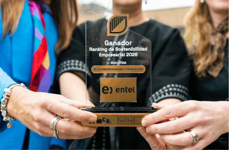 Entel es reconocida como empresa líder en sostenibilidad en Ranking de Sostenibilidad Empresarial Brinca-UAI 2026