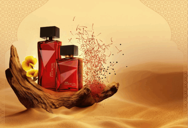 Natura fusiona el Medio Oriente y la Amazonía con el lanzamiento de su nuevo perfume Essencial Safran
