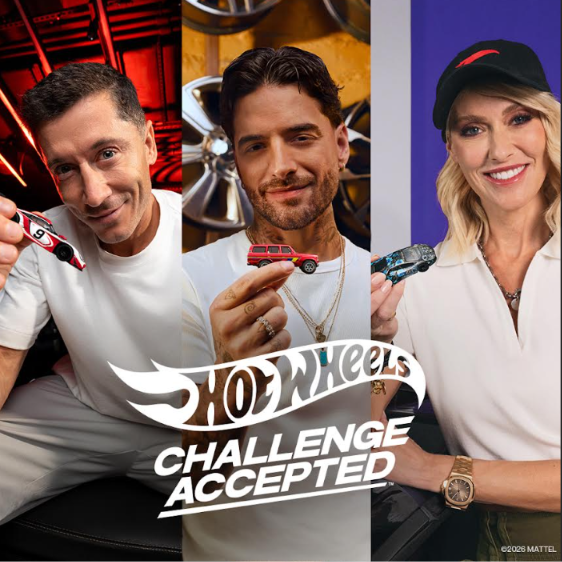 Hot Wheels lanza “Acepta el Reto” junto a Maluma, Robert Lewandowski y Supercar Blondie
