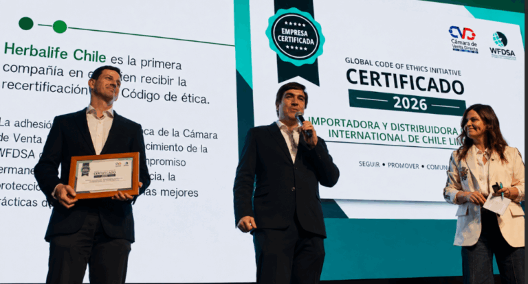 Herbalife se convierte en la primera empresa en Chile en recertificar sus estándares de ética corporativa