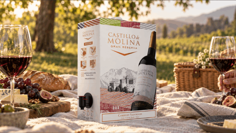 Calidad y practicidad se encuentran en el formato Bag in Box de Castillo de Molina