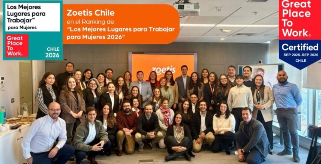 Zoetis Chile se posiciona entre las 10 mejores empresas para trabajar para mujeres en 2026