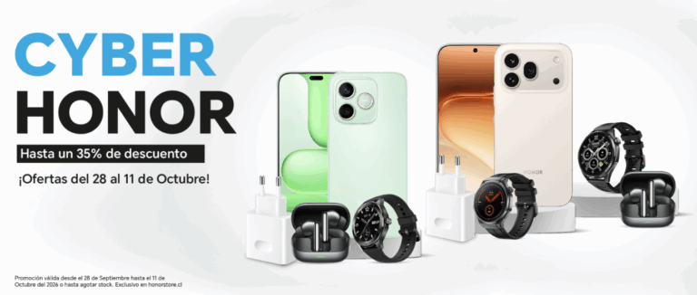 Cyber HONOR tendrá descuentos de hasta un 43% en smartphones, wearables y dispositivos inteligentes