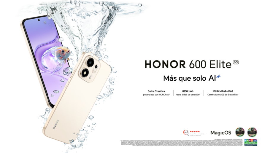 HONOR 600 Elite aterriza en Chile con una batería que dura hasta tres días y resistencia a caídas 